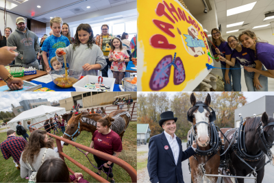 Collage of photos from Open House 2024.