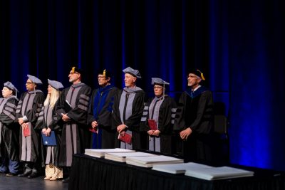 Virginia-Maryland College of Veterinary Medicine DVM Commencement in May of 2024 at the Moss Arts Center.
