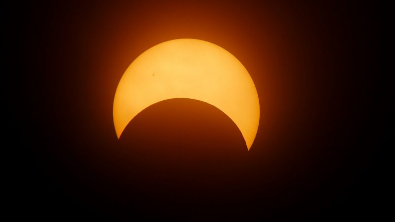 View of a partial solar eclipse. Image courtesy Pixabay