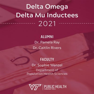 Delta Omega Inductees Class of 2021